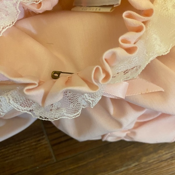 VTG Martha's Miniatures We’re Fussy Pageant Dress Party Shawl Pink 6-9 mo - Picture 12 of 12